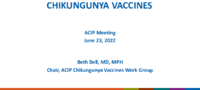 Chikungunya vaccines