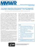 Care Outcomes Among Black or African American Persons with Diagnosed HIV in Rural Urban and Metropolitan Statistical Areas  42 US Jurisdictions 2018
