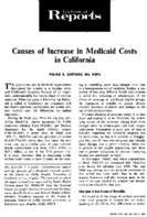 Causes of increase in Medicaid costs in California