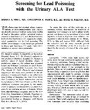 Screening for lead poisoning with the urinary ALA test