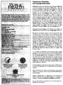 Public Health Reports  v 115 no 4  masthead