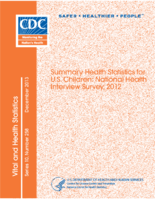 Summary Health Statistics for US Children National Health Interview Survey 2012