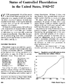 Status of controlled fluoridation in the United States 194557