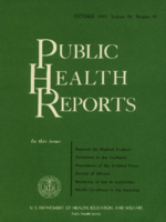 Public Health Reports  v 70 no 10  cover