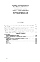 Public Health Reports  v 66 no52  table of contents