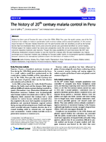 The history of 20th century malaria control in Peru