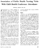 Association of public health nursing visits with child health conference attendance