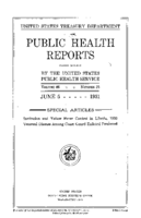 Public Health Reports  v 46 no 23  cover