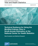 Technical Guidance for Using the Modified Kalman Filter in Smalldomain Estimation at the National Center for Health Statistics