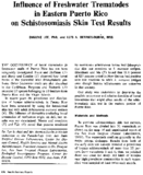 Influence of freshwater trematodes in eastern Puerto Rico on schistosomiasis skin test results