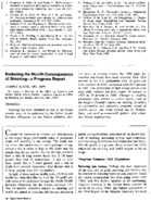 Reducing the health consequences of smokinga progress report