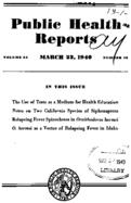 Public Health Reports  v 55 no 12  cover