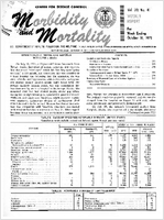 Morbidity and Mortality Weekly Report Vol 20 No 41 week ending October 16 1971