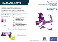MA Congressional District 09 Stroke and Stroke Centers Map 119th Congress