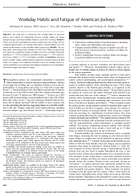 Workday Habits and Fatigue of American Jockeys