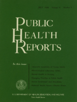 Public Health Report  v 71 no 7  cover