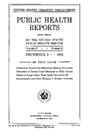Public Health Reports  v 47  no 49  cover