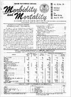 Morbidity and Mortality Weekly Report Vol 21 No 24 week ending June 17 1972