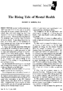 The rising tide of mental health