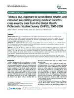 Tobacco use exposure to secondhand smoke and cessation counseling among medical students crosscountry data from the Global Health Professions Student Survey GHPSS 20052008