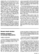 Nutrition and healthan individual responsibility