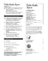 Public Health Reports  v 112 no 5  masthead