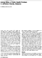 Animal bites a public health problem in Jefferson County Alabama