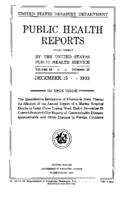 Public Health Report  v 48 no 50  cover