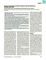 Urinary Concentrations of Four Parabens in the US Population NHANES 20052006