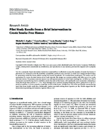 Pilot Study Results from a Brief Intervention to Create SmokeFree Homes