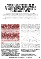 Multiple Introductions of Yersinia pestis during Urban Pneumonic Plague Epidemic Madagascar 2017