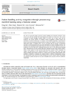 Patient handling activity recognition through pressuremap manifold learning using a footwear sensor