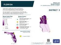 FL Congressional District 05 Stroke and Stroke Centers Map 118th Congress
