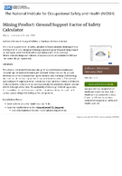 Ground Support Factor of Safety Calculator
