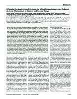 Aflatoxin Contamination of Commercial Maize Products during an Outbreak of Acute Aflatoxicosis in Eastern and Central Kenya