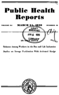 Public Health Reports  v 54 no 12  cover