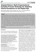Adapted Kaizen MultiOrganizational Complex Process Redesign for Adapting Clinical Guidelines for the Digital Age