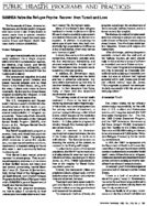 Public Health Programs And Practices