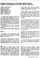 Cholesterol screening in a community health promotion program epidemiologic results from a biracial population