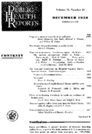 Public Health Rep v 73 no 12  table of contents