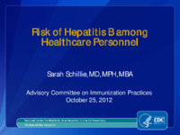 Risk of Hepatitis B among healthcare personnel