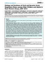 Etiology and Incidence of Viral and Bacterial Acute Respiratory Illness among Older Children and Adults in Rural Western Kenya 20072010