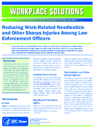 Workplace Solutions Reducing WorkRelated Needlestick and Other Sharps Injuries Among Law Enforcement Officers