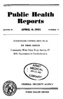 Public Health Reports  v 66 no 14  cover