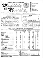 Morbidity and Mortality Weekly Report Vol 24 No 34 week ending August 23 1975