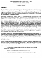 A Technique for Measuring Toxic Gases Produced by Blasting Agents proceedings
