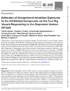 Estimates of Occupational Inhalation Exposures to Six OilRelated Compounds on the Four Rig Vessels Responding to the Deepwater Horizon Oil Spill