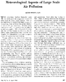 Meteorological aspects of large scale air pollution