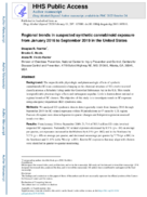 Regional trends in suspected synthetic cannabinoid exposure from January 2016 to September 2019 in the United States