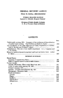 Public Health Reports  v 66 no 17  table of contents